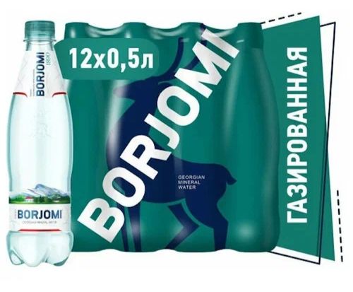 Боржоми вода минеральная в пластиковой бутылке 500ml x 12